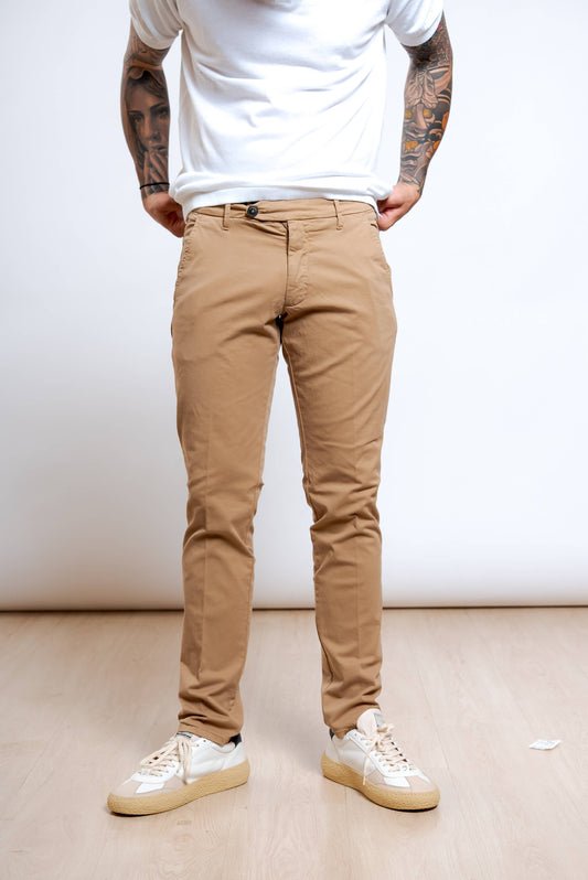 Pantaloni New Rolf in Cotone Beige