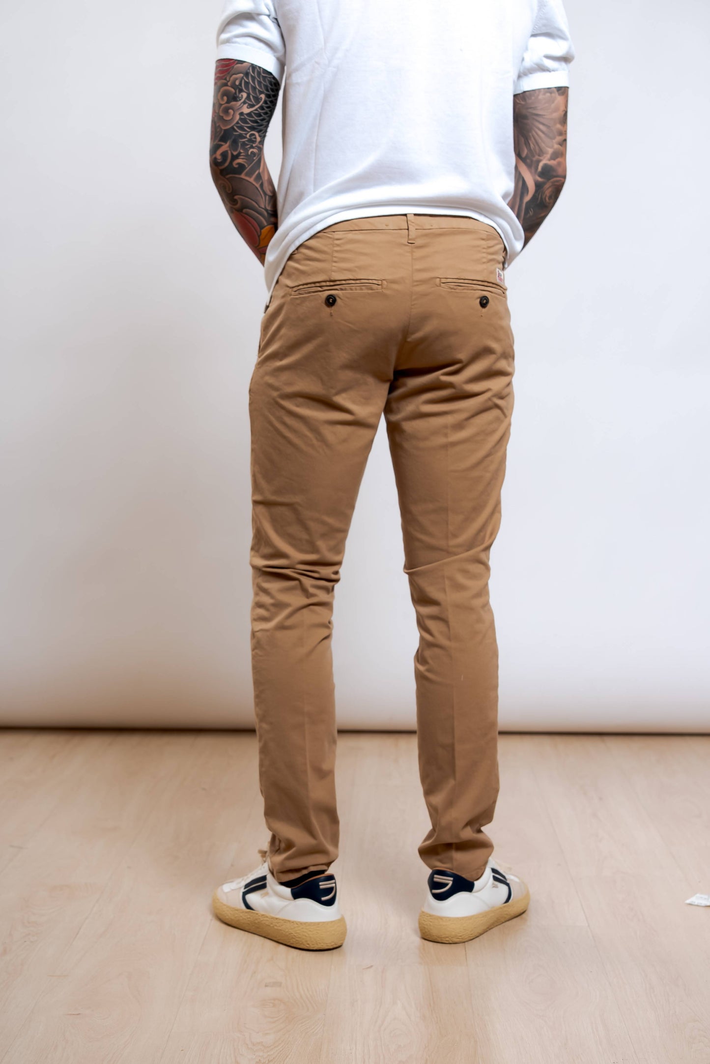 Pantaloni New Rolf in Cotone Beige