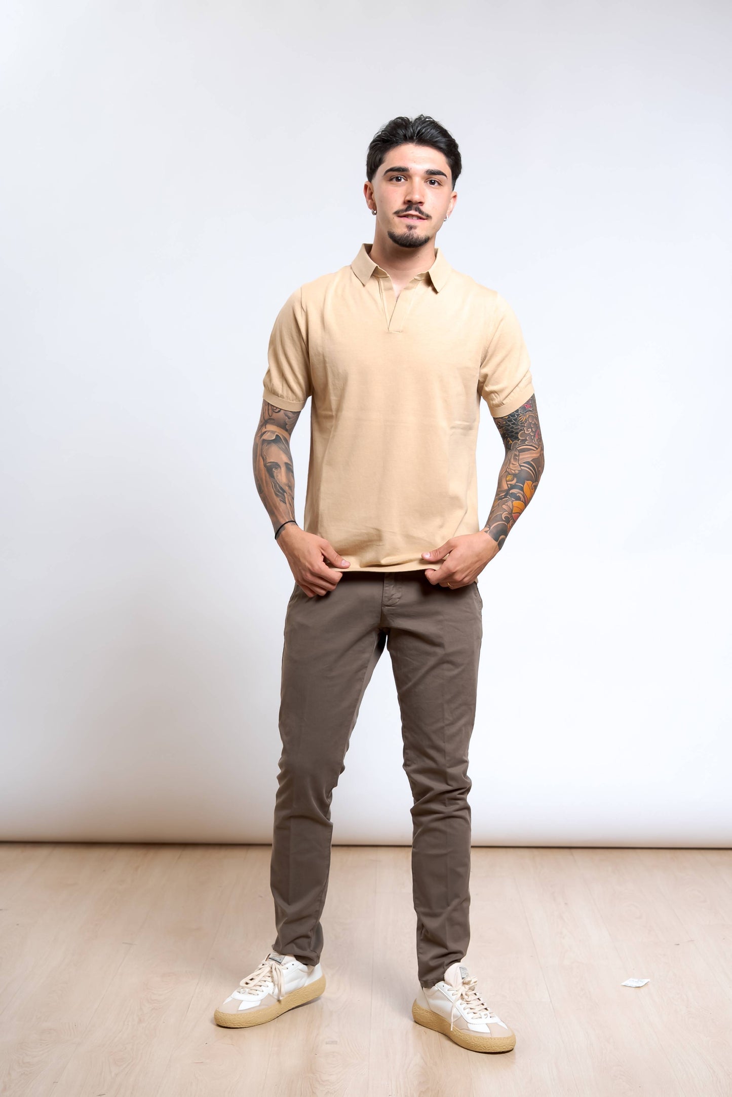 Pantaloni New Rolf in Cotone Marrone