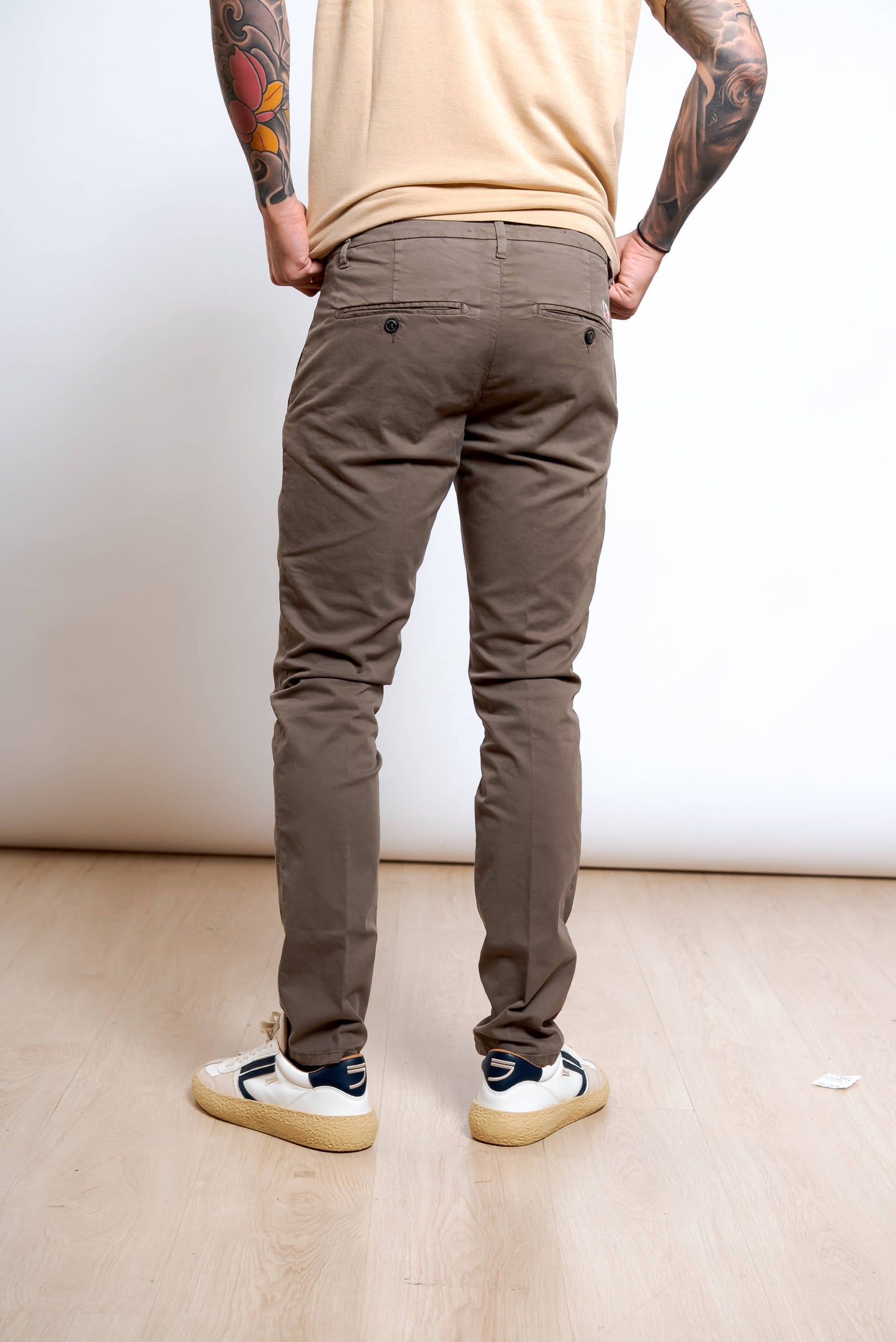 Pantaloni New Rolf in Cotone Marrone