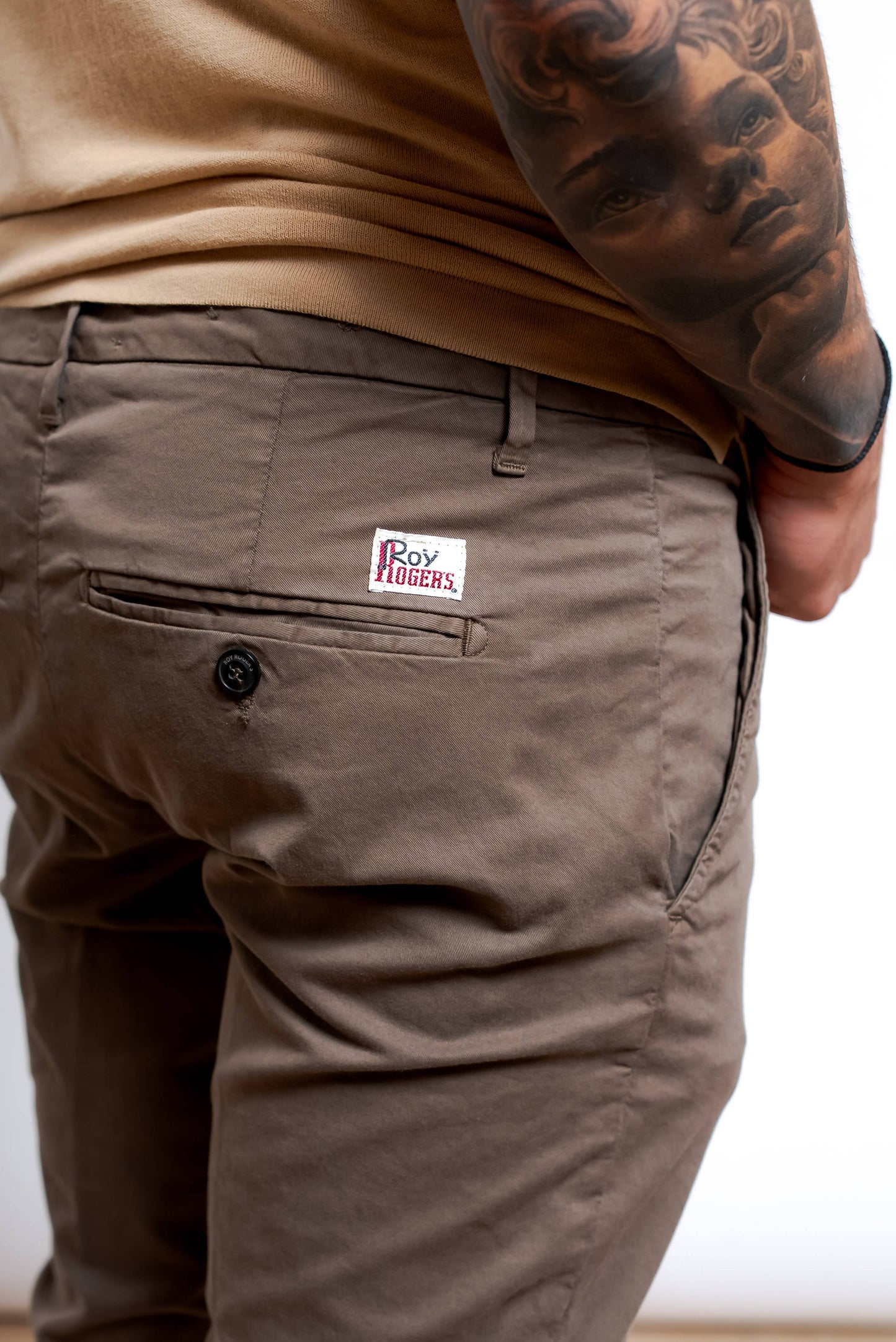 Pantaloni New Rolf in Cotone Marrone