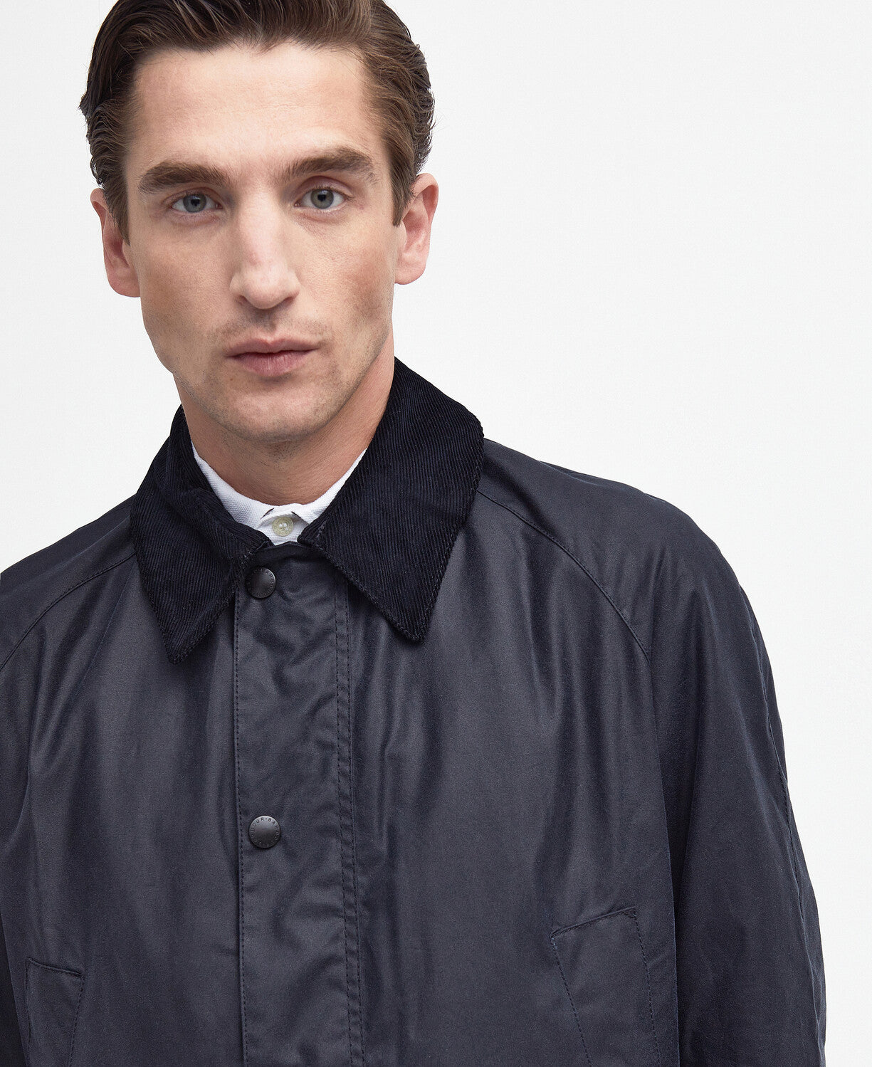 Giacca Ashby in Cotone Cerato Blu
