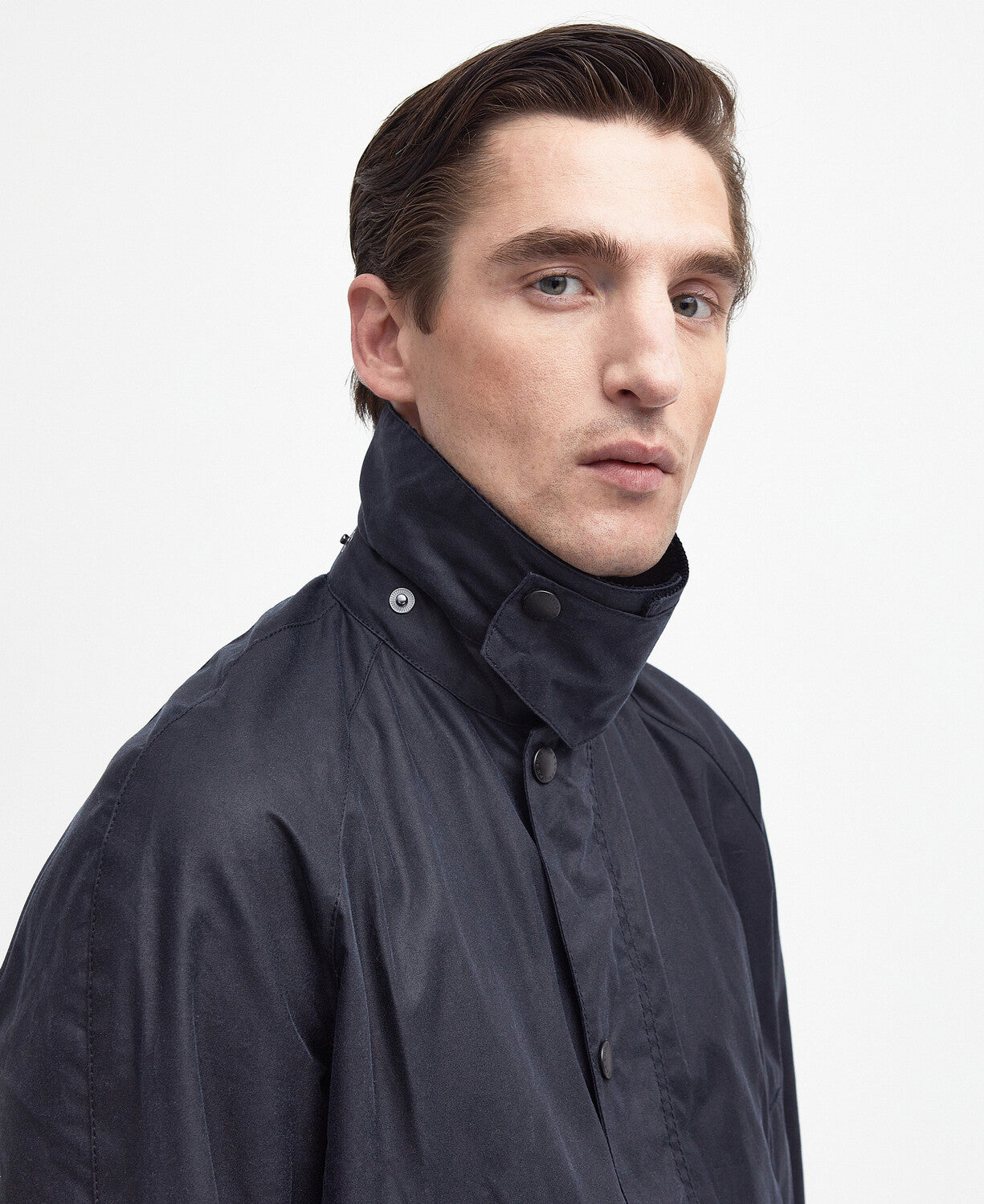 Giacca Ashby in Cotone Cerato Blu