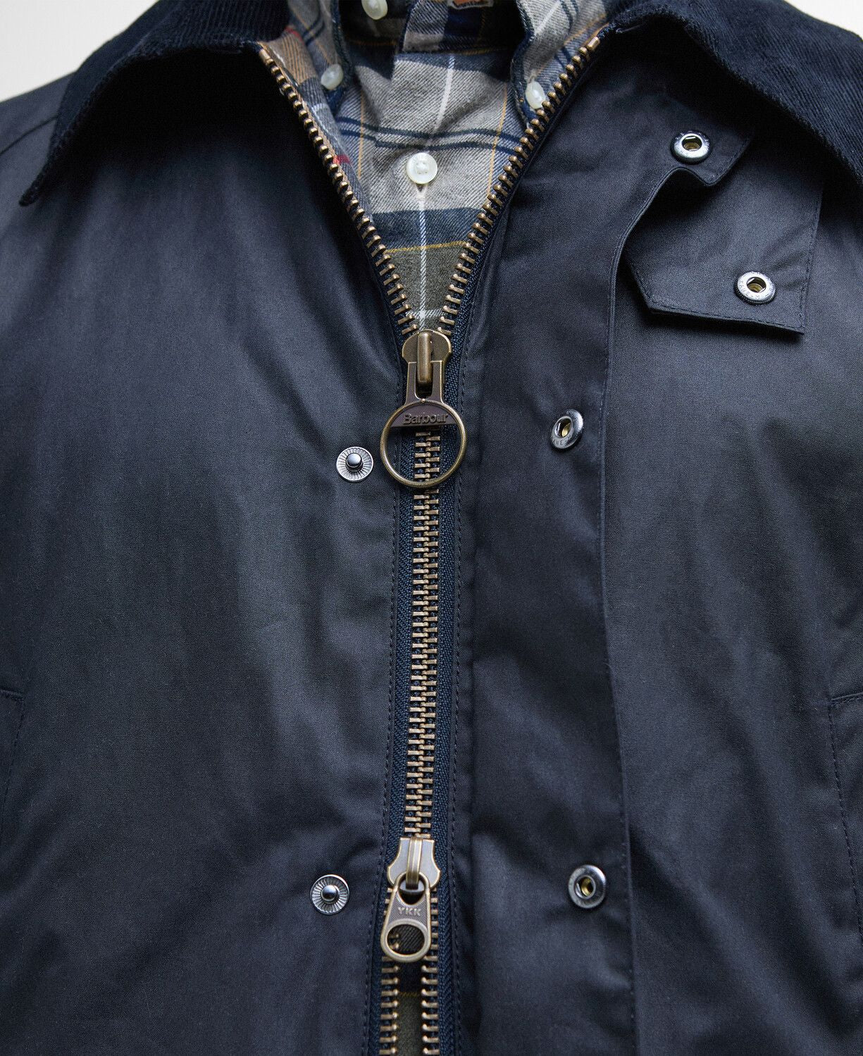Giacca Ashby in Cotone Cerato Blu