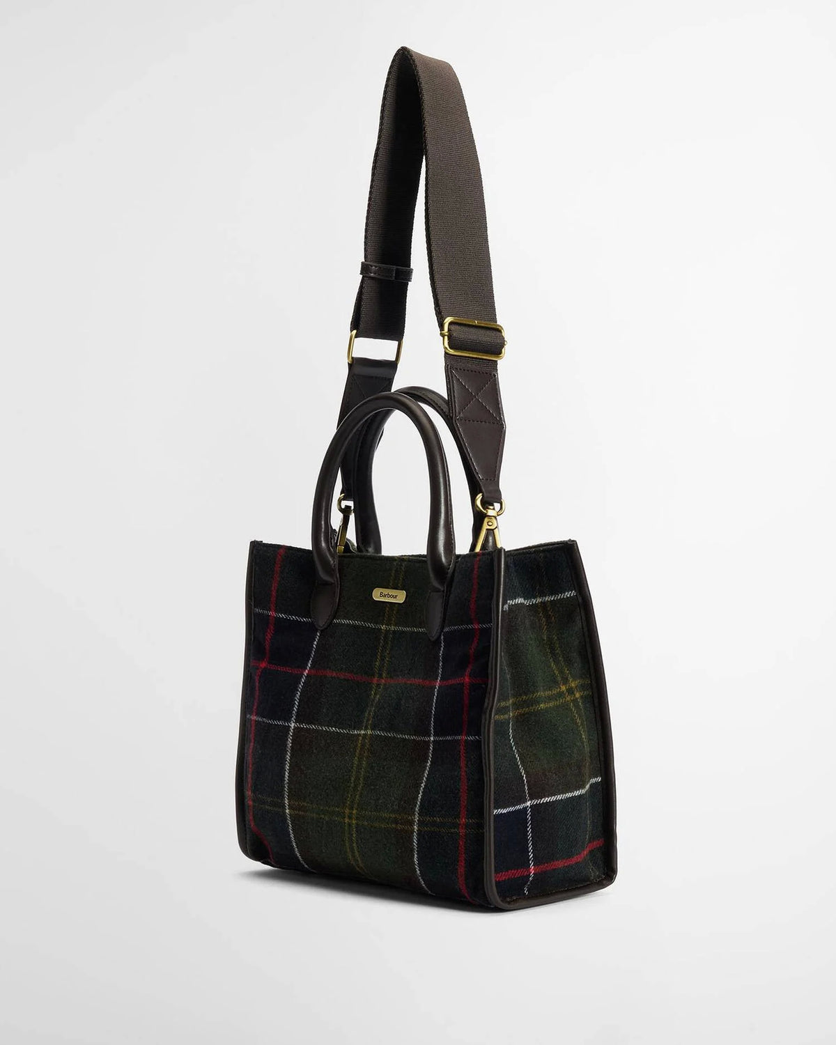 Borsa Barrhill Tartan Verde e Marrone