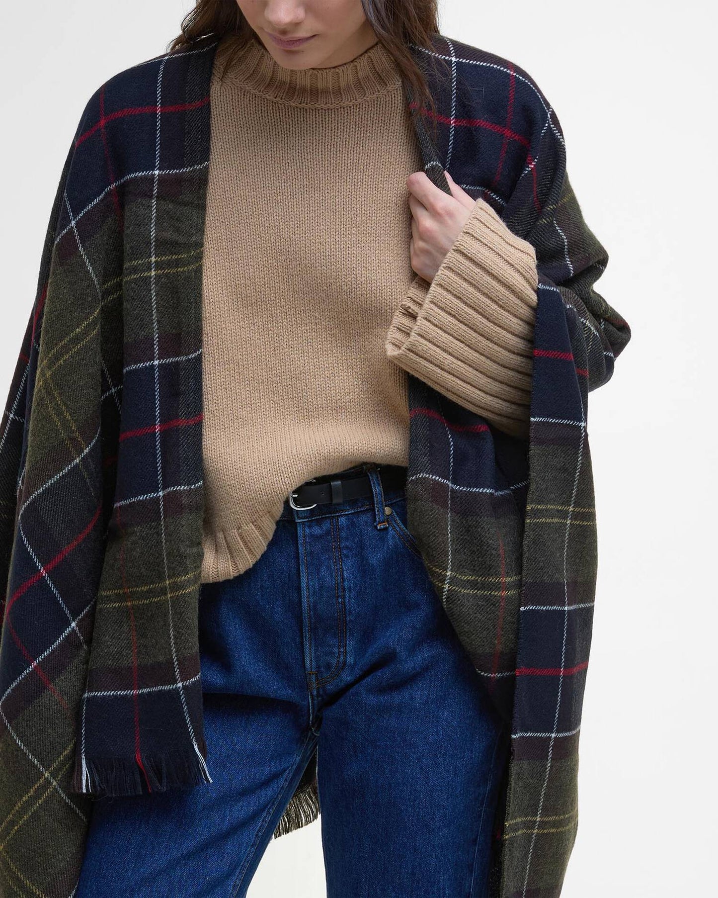 Scialle Staffin Tartan con Frange