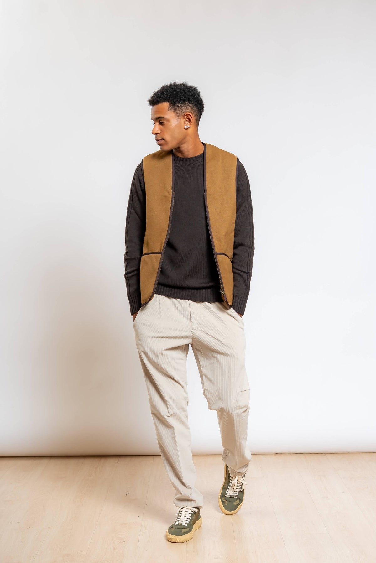 Gilet Warm Pile con Zip