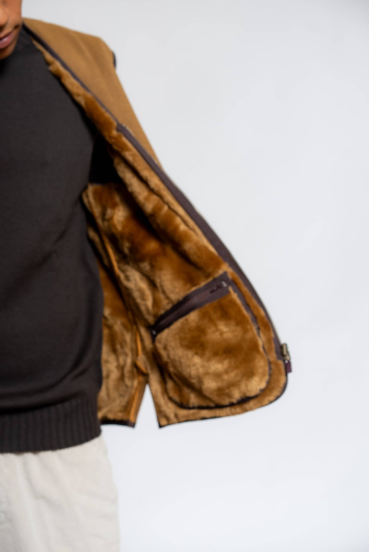 Gilet Warm Pile con Zip