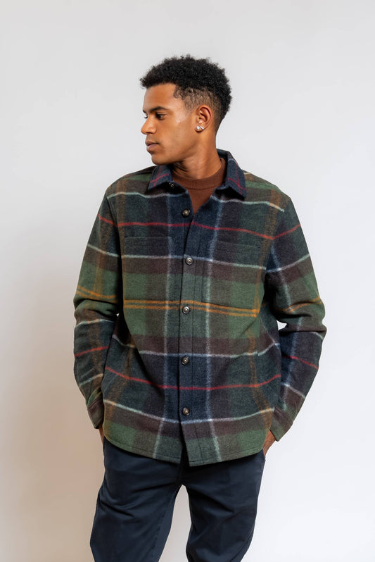 Overshirt Woodlane in Misto Lana Tartan