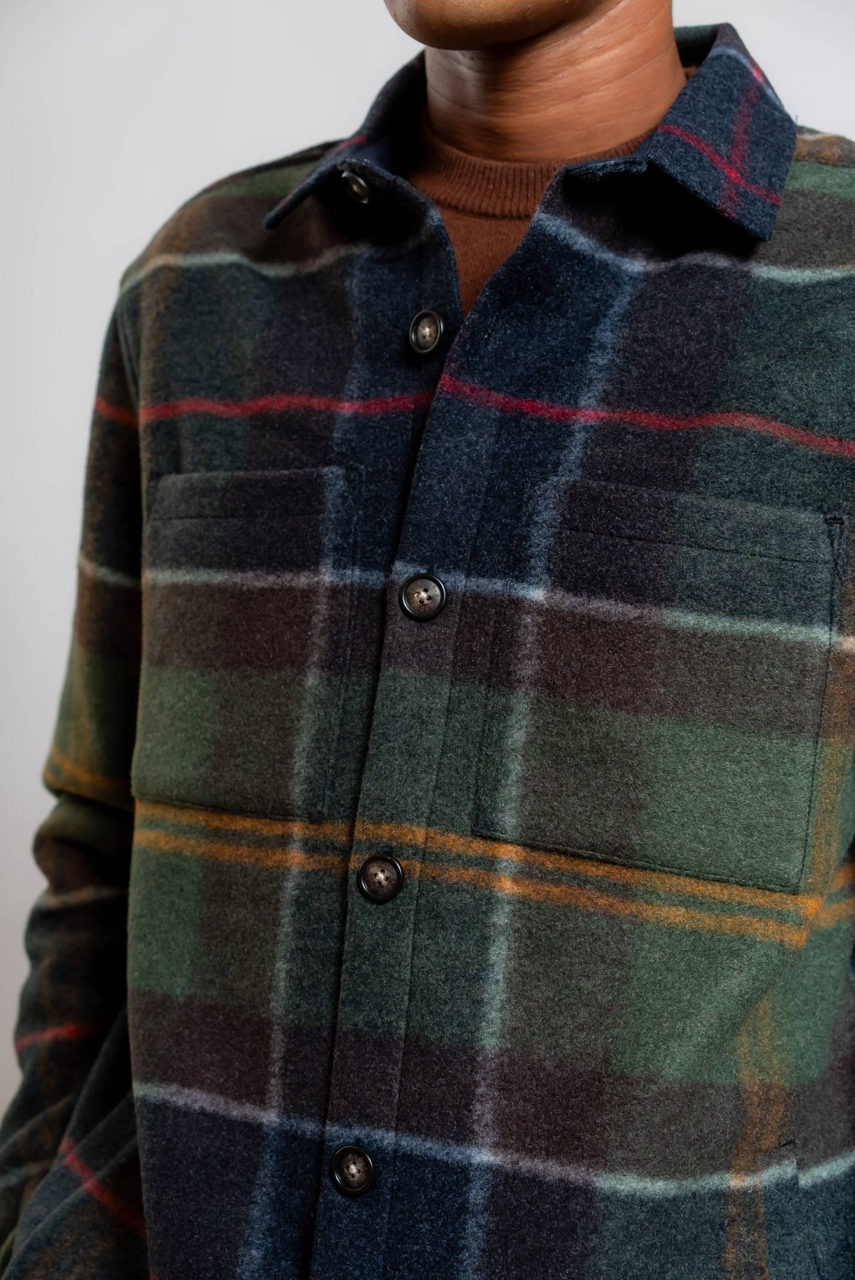 Overshirt Woodlane in Misto Lana Tartan