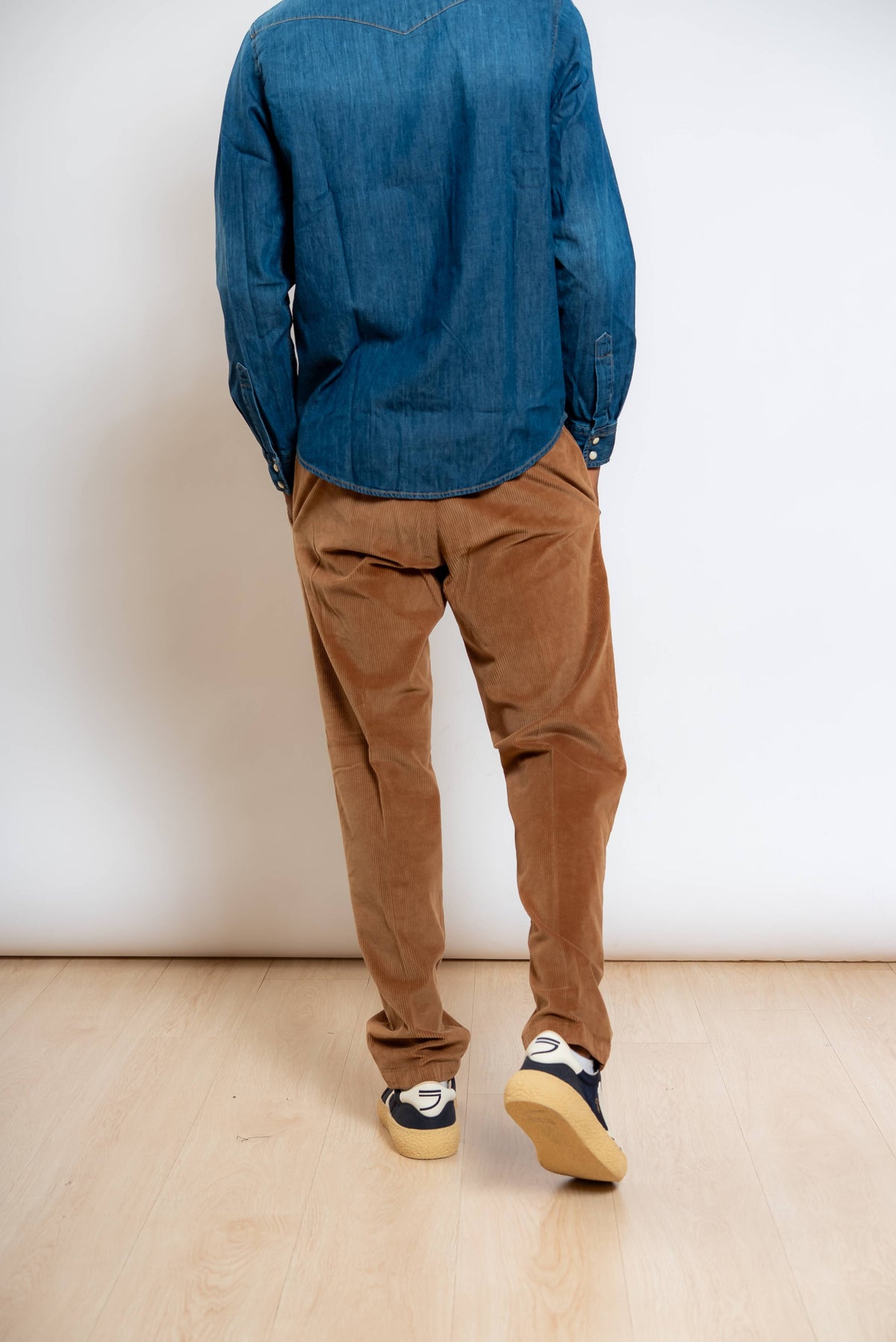 Pantalone Greg in Velluto a Coste Marrone