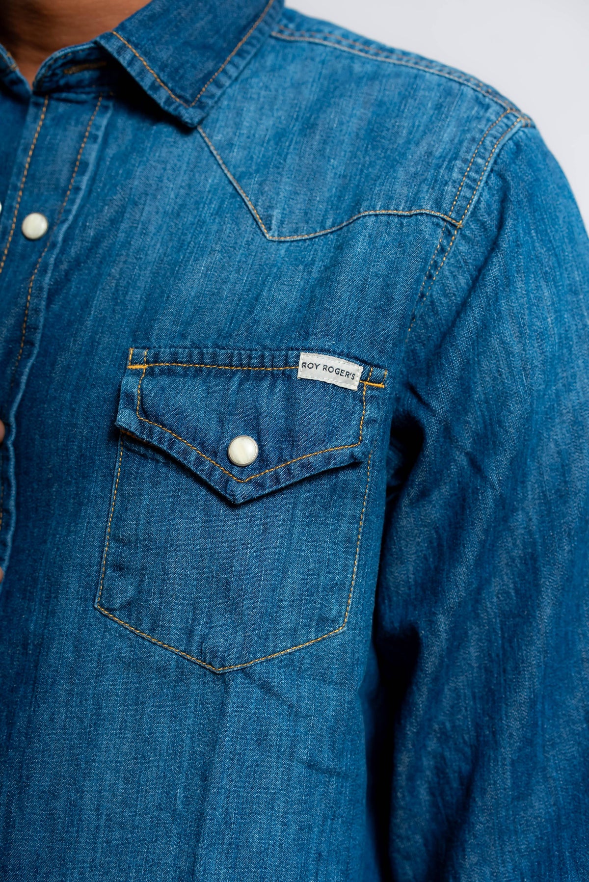 Camicia Martin Unisex in Denim di Cotone