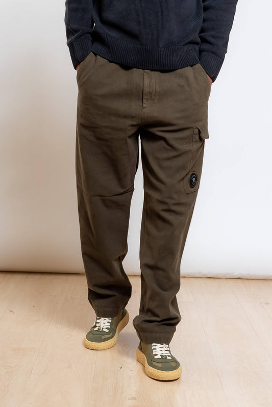 Pantalone Moleskin Stretch in Cotone Verde