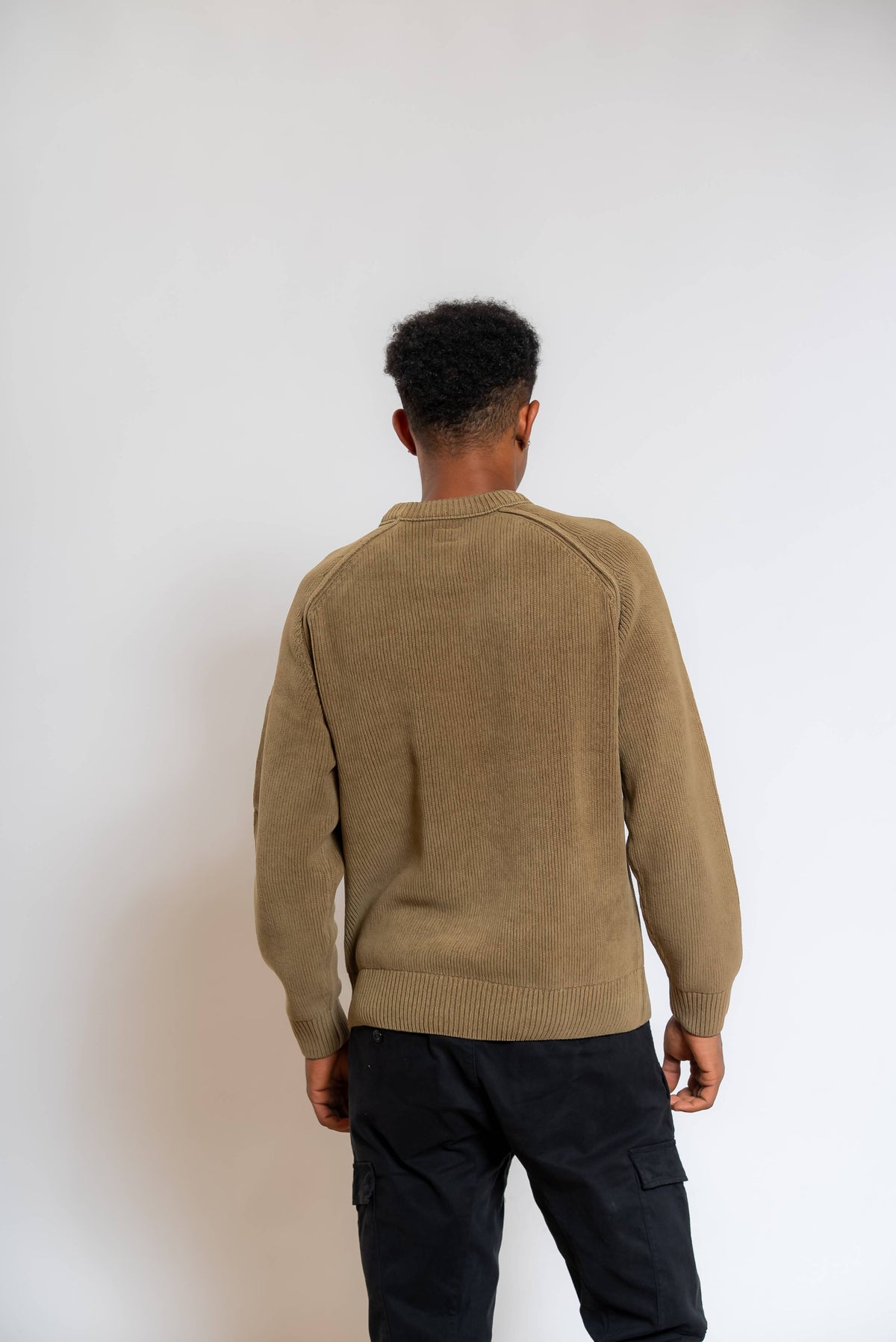 Maglione Chenille in Cotone Verde