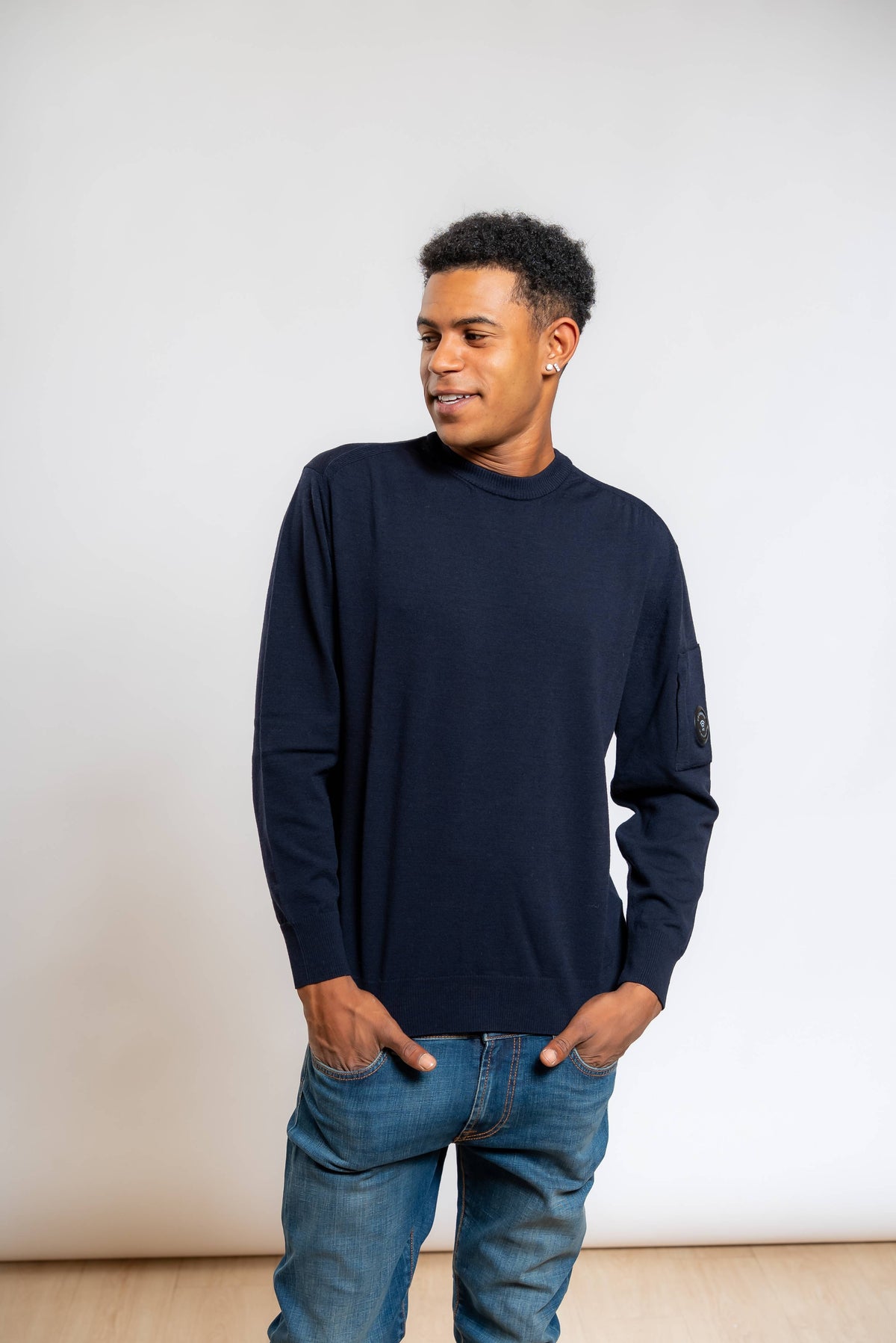 Maglia in Lana Merino Blu