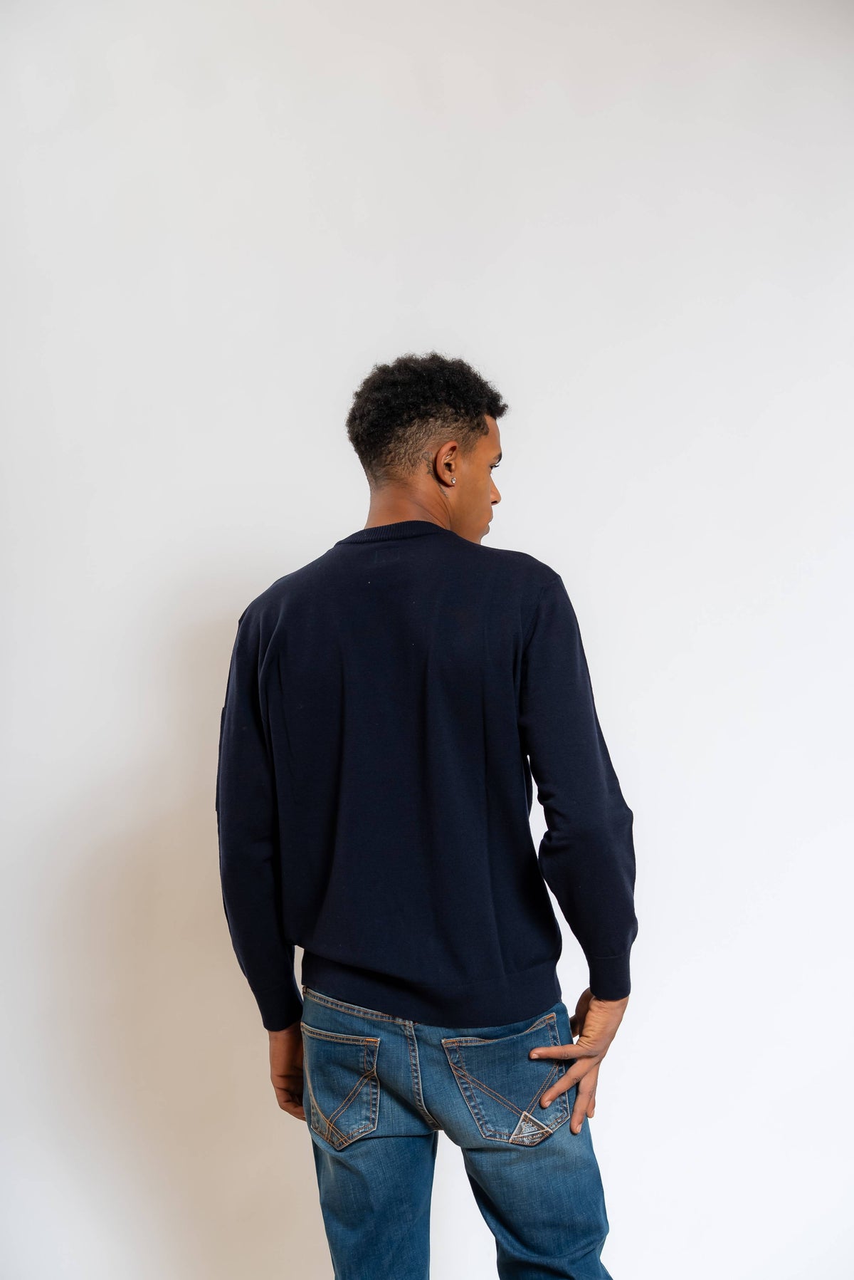 Maglia in Lana Merino Blu