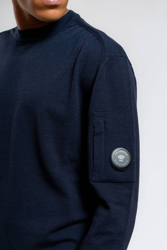 Maglia in Lana Merino Blu