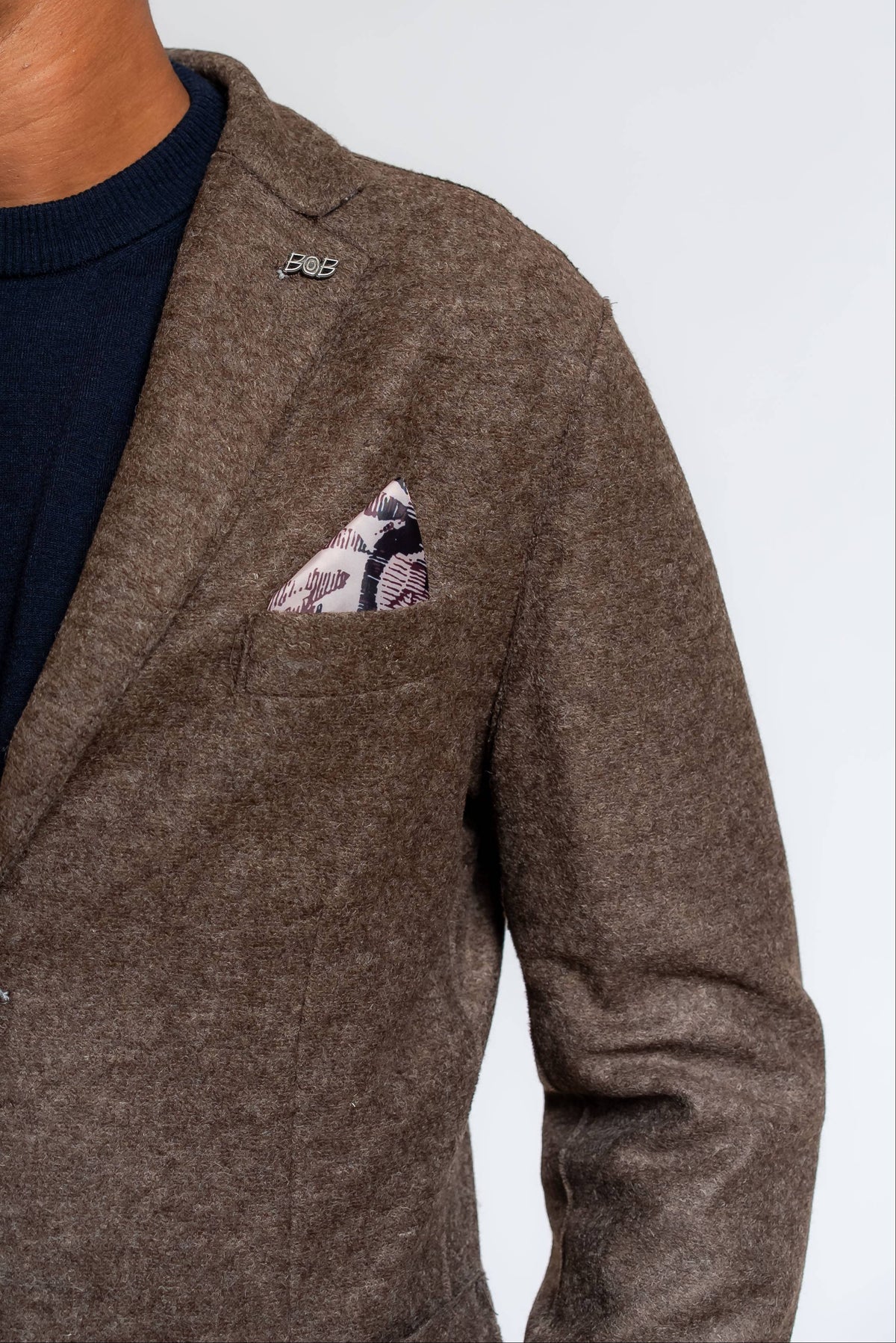 Giacca Dover Monopetto Marrone