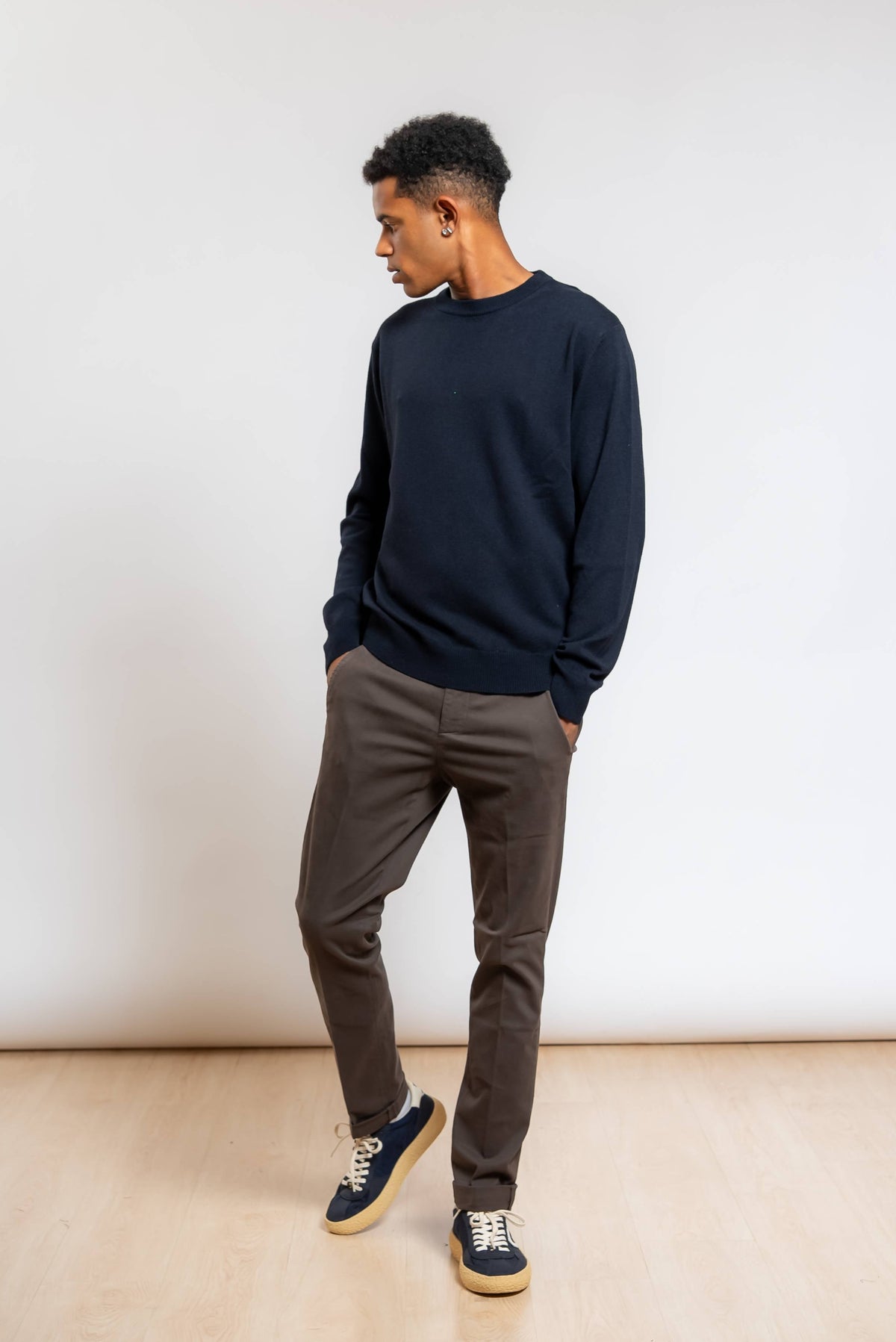 Pantalone Gaubert Chino in Cotone Marrone