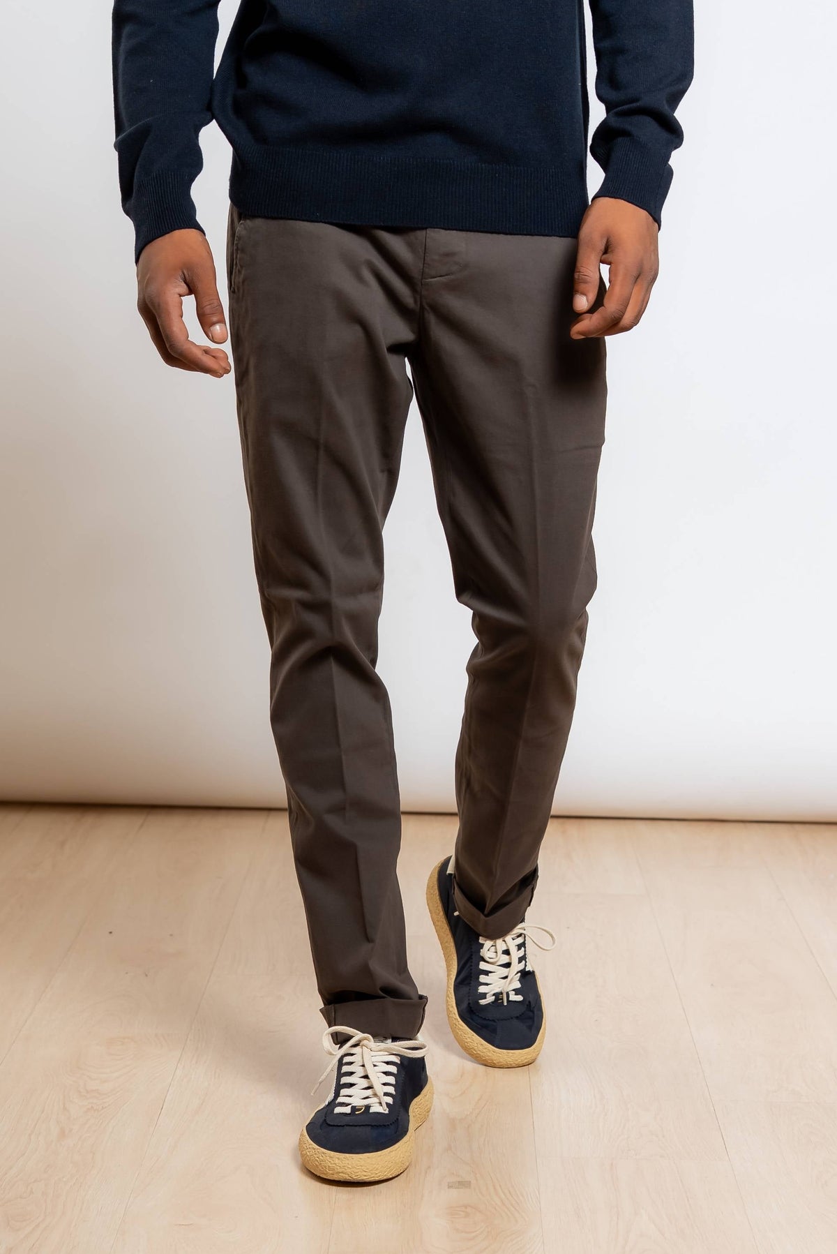 Pantalone Gaubert Chino in Cotone Marrone