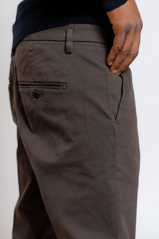 Pantalone Gaubert Chino in Cotone Marrone