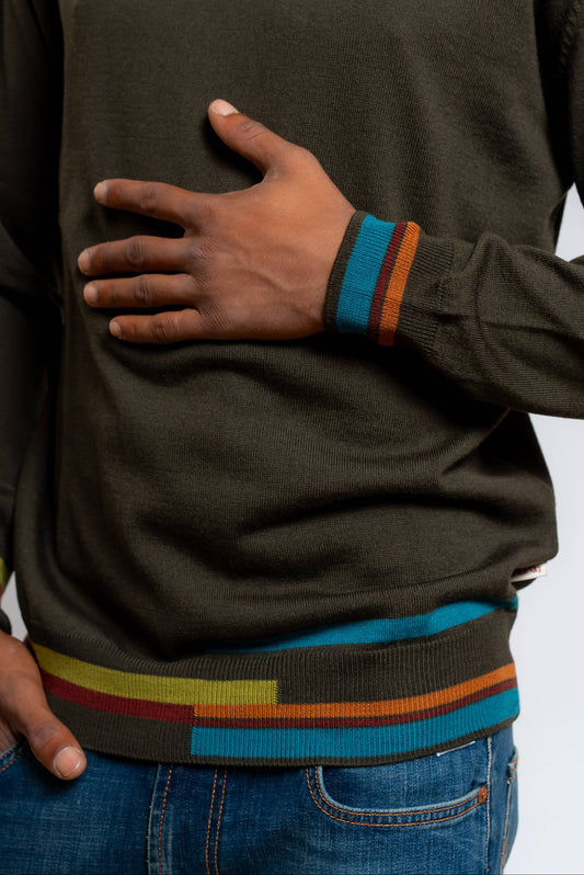 Maglia Bennet a Girocollo Verde