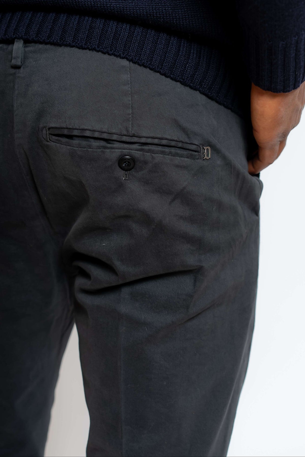 Pantalone Gaubert Chino in Cotone Grigio