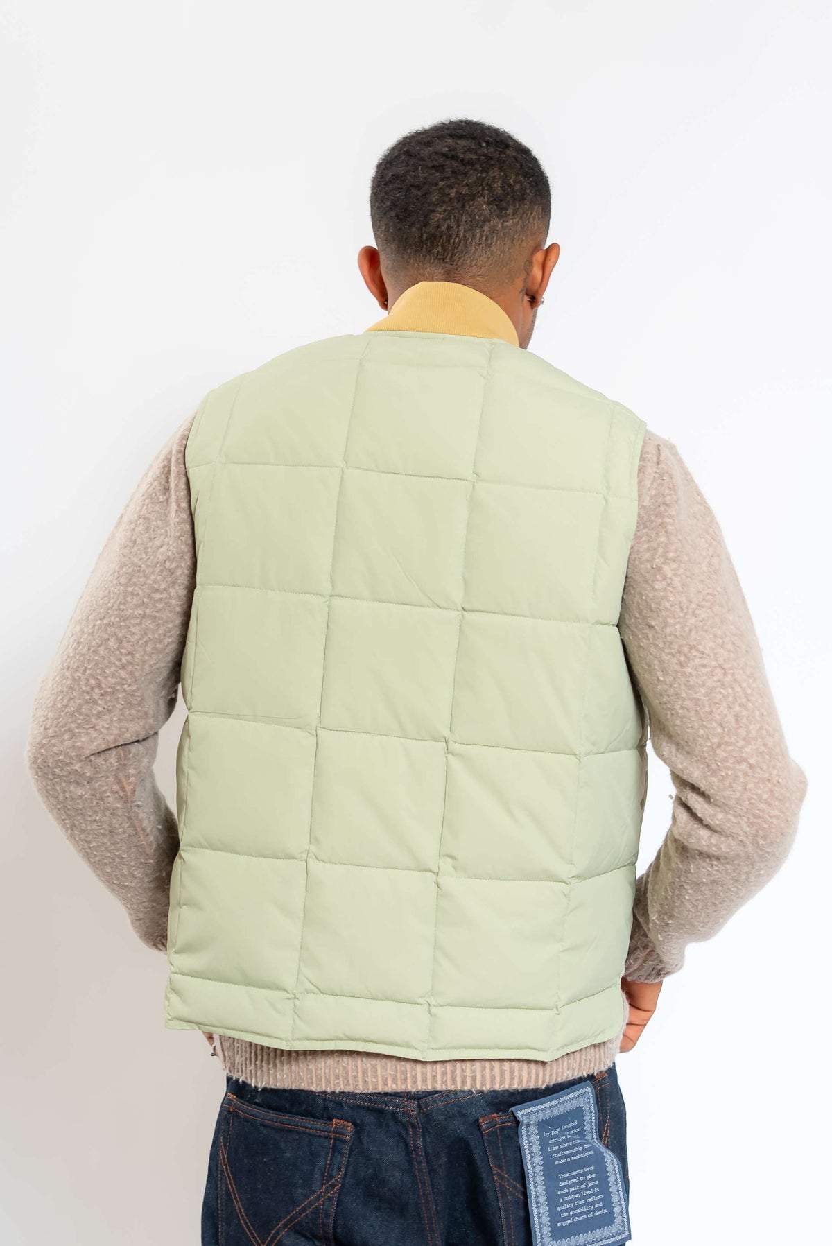 Gilet Seattle Verde Imbottito in Piuma d'Oca