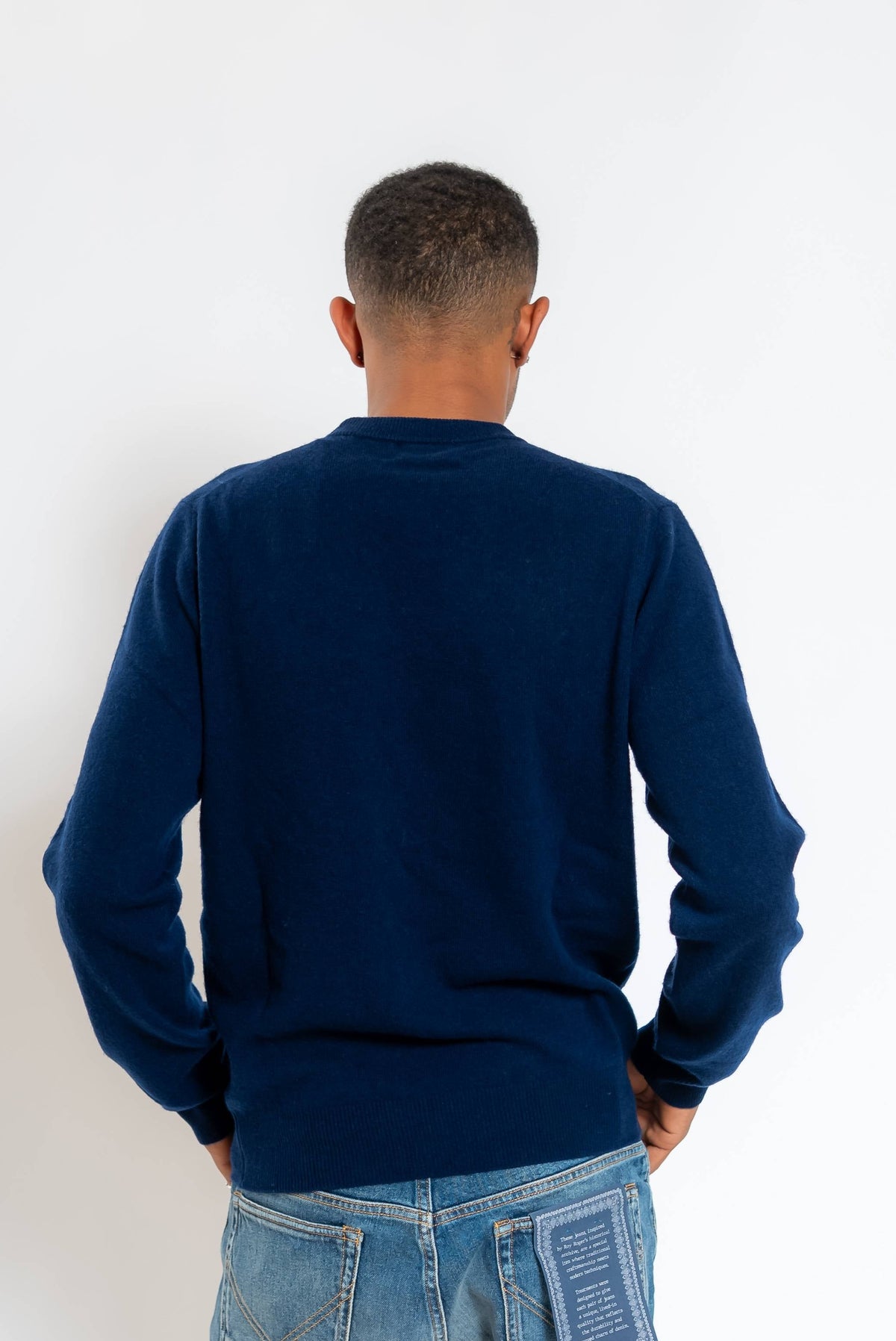 Maglia in Lana e Cashmere Blu