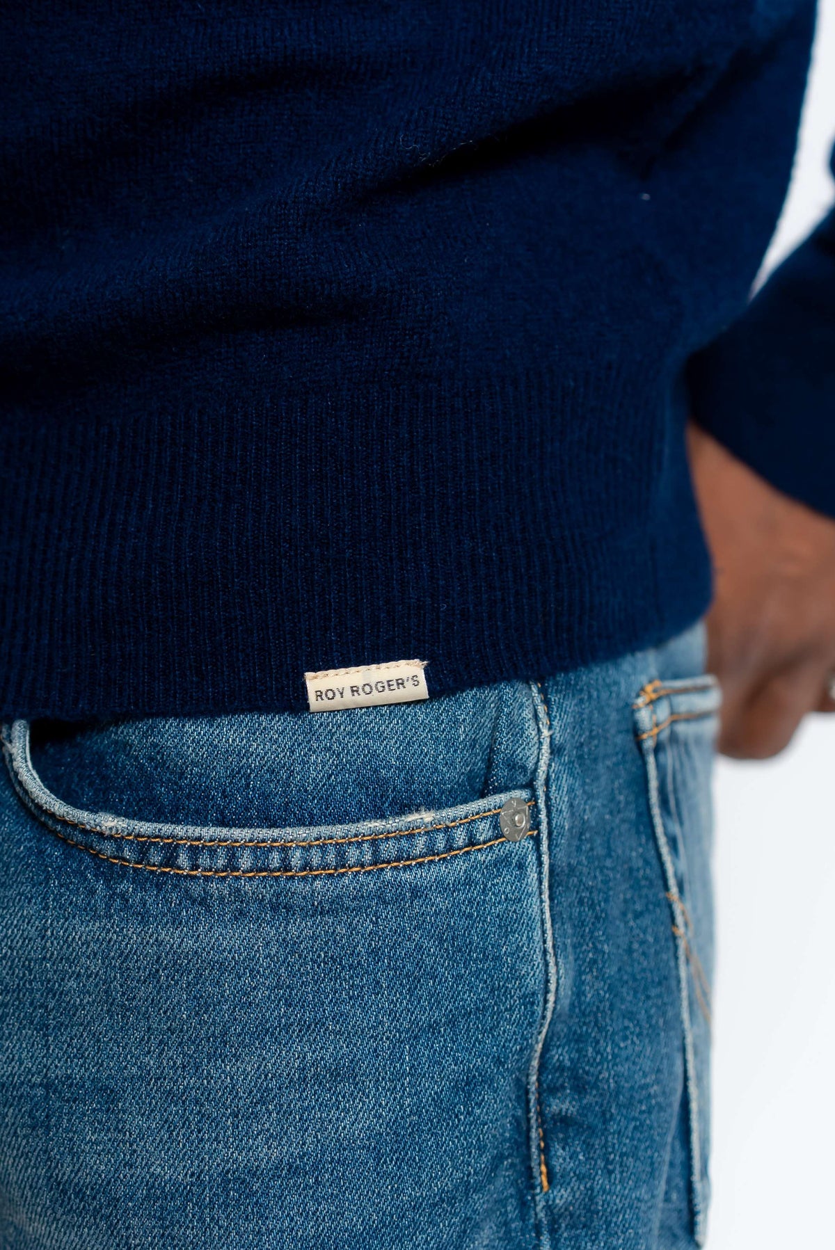 Maglia in Lana e Cashmere Blu