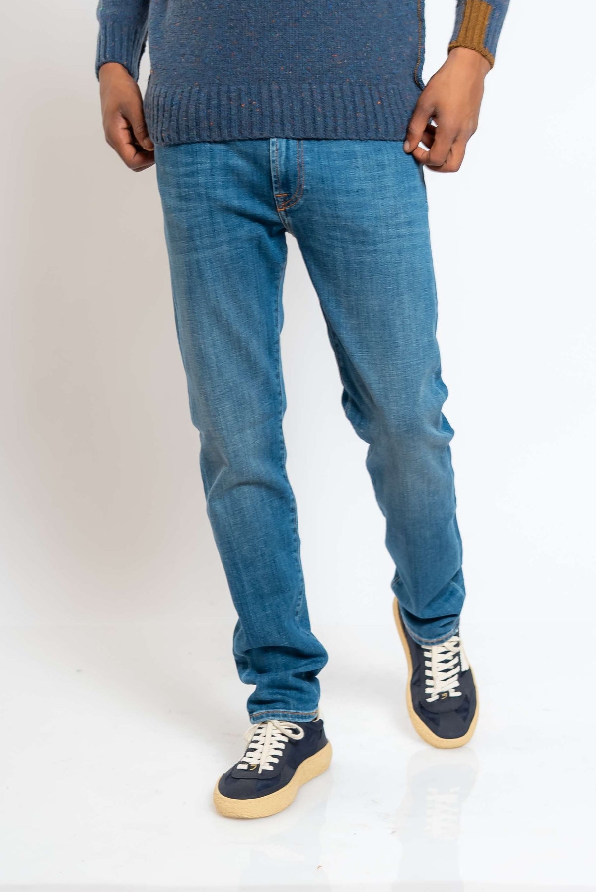 Jeans 517 Man Leland Blu Medio