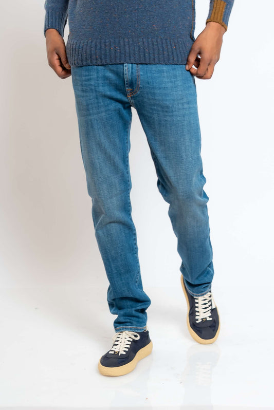 Jeans 517 Man Leland Blu Medio