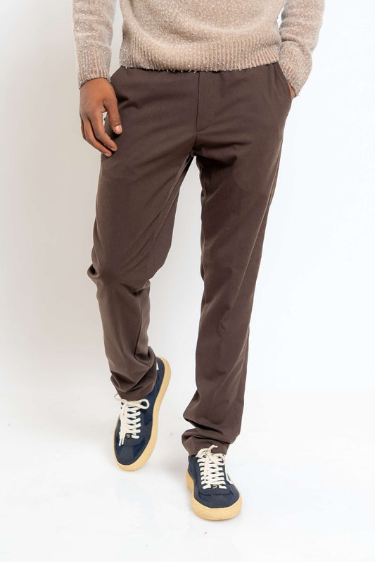 Pantalone Robert Effetto Lana Marrone