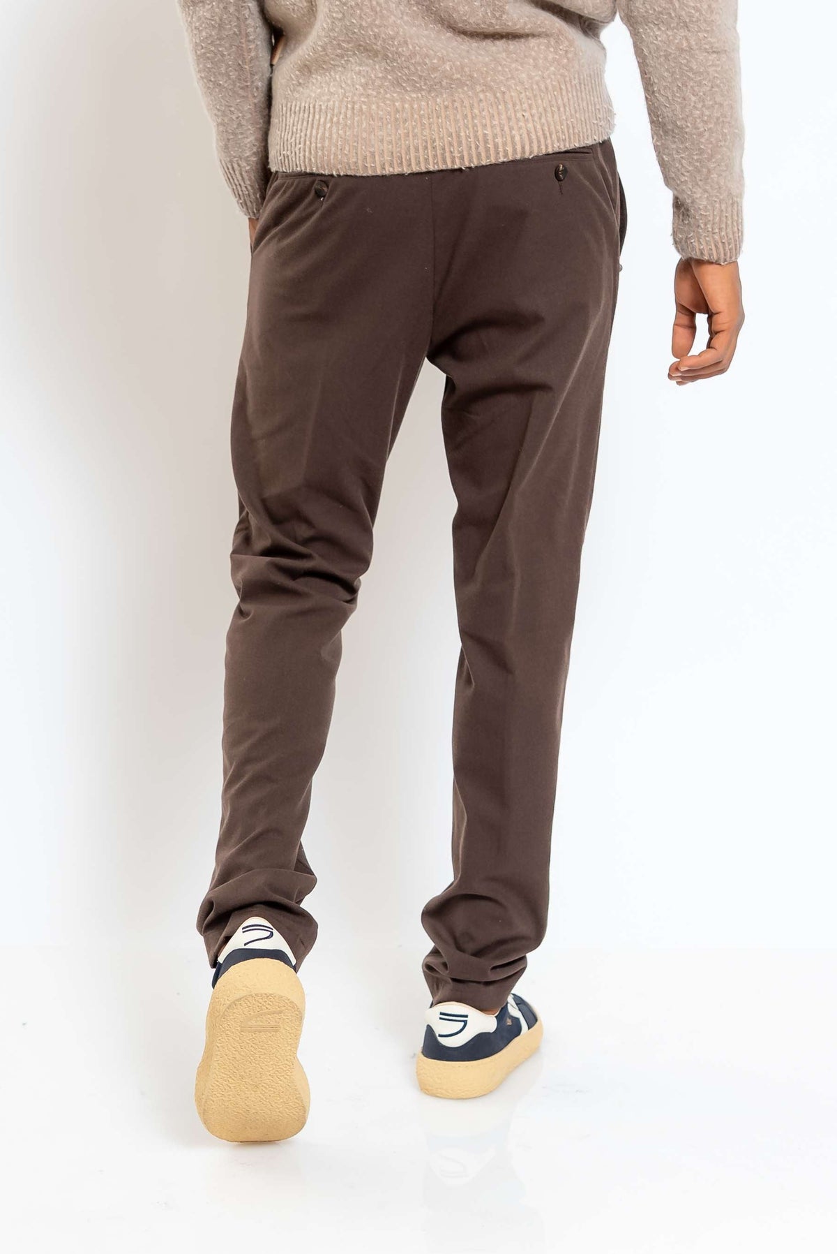 Pantalone Robert Effetto Lana Marrone