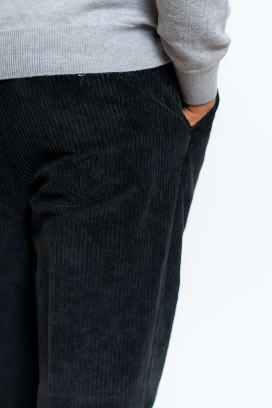 Pantalone Sartoriale in Velluto Nero