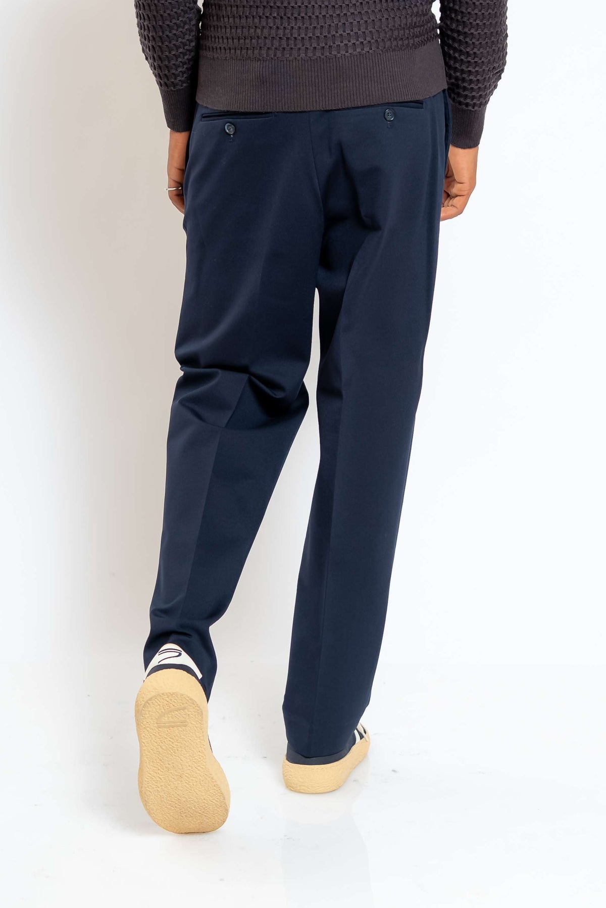 Pantalone Sartoriale Loose Fit Blu