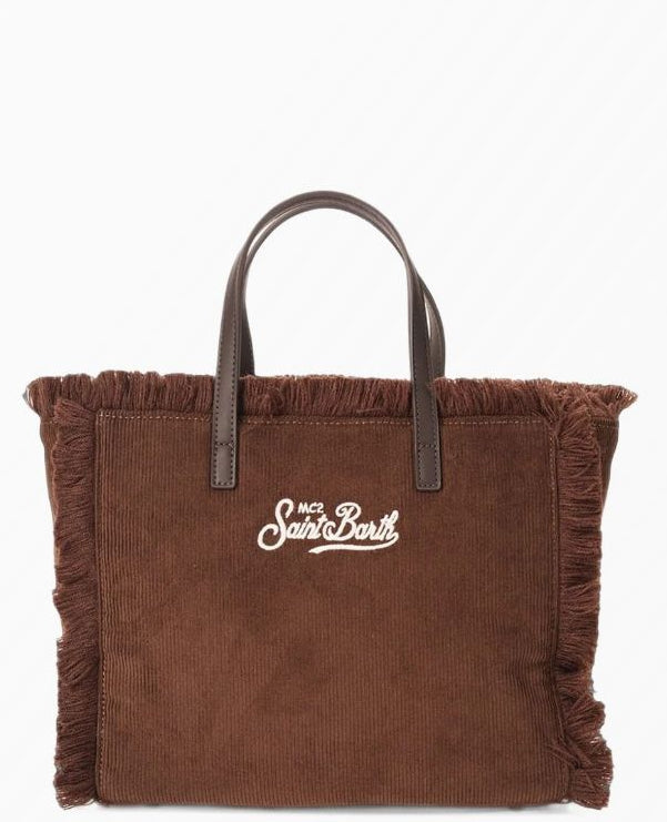 Borsa Colette Corduroy Velluto Marrone