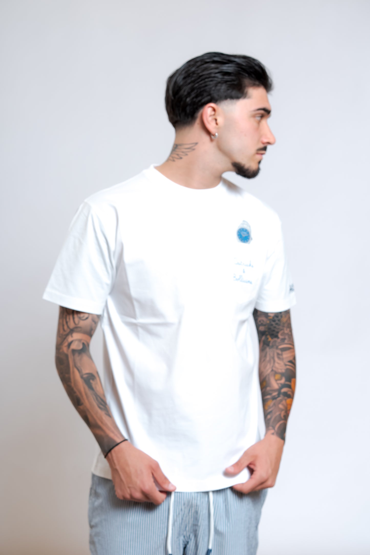 T-shirt Ostriche e Bollicine Bianca