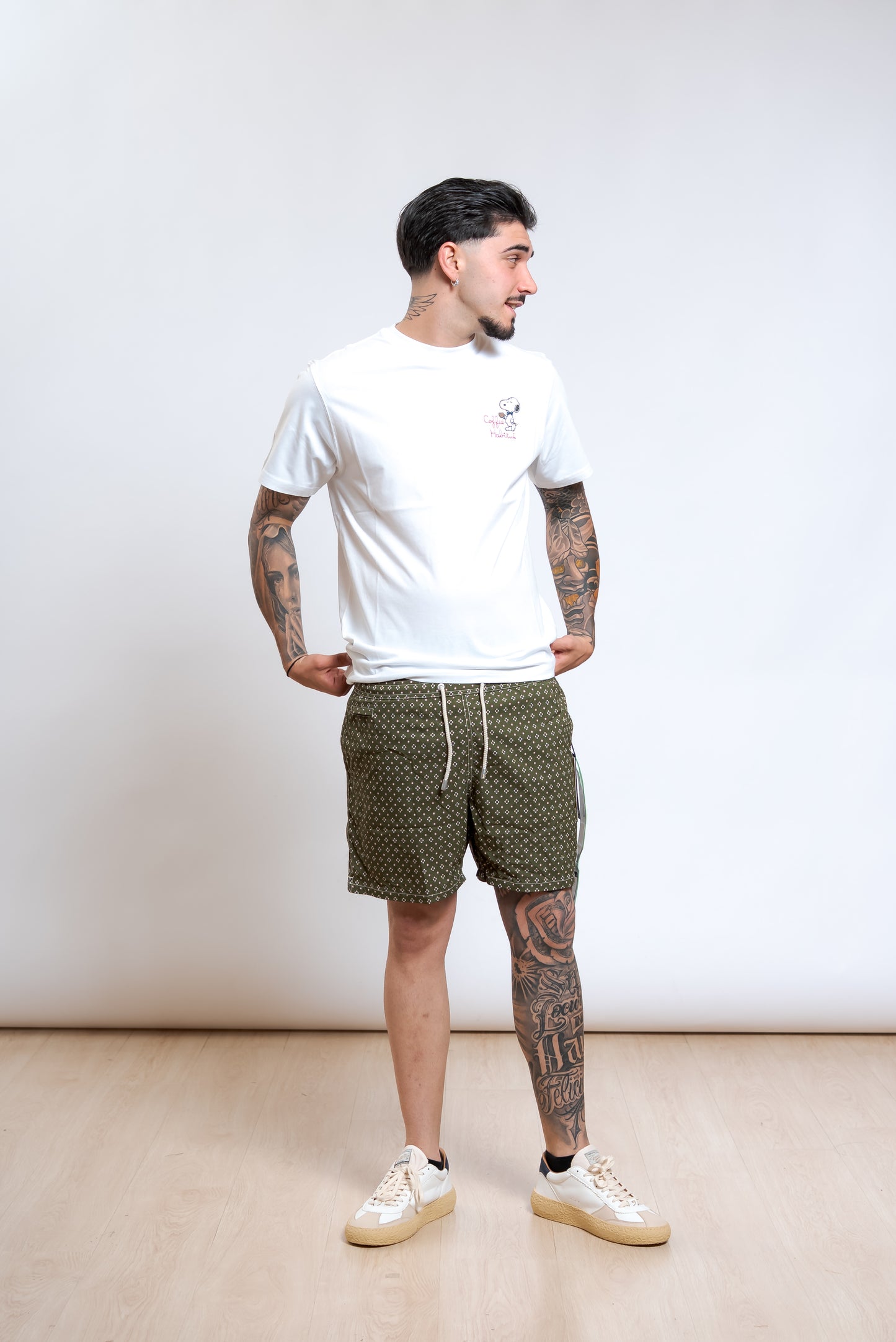 T-shirt Coffe Habitue Bianca