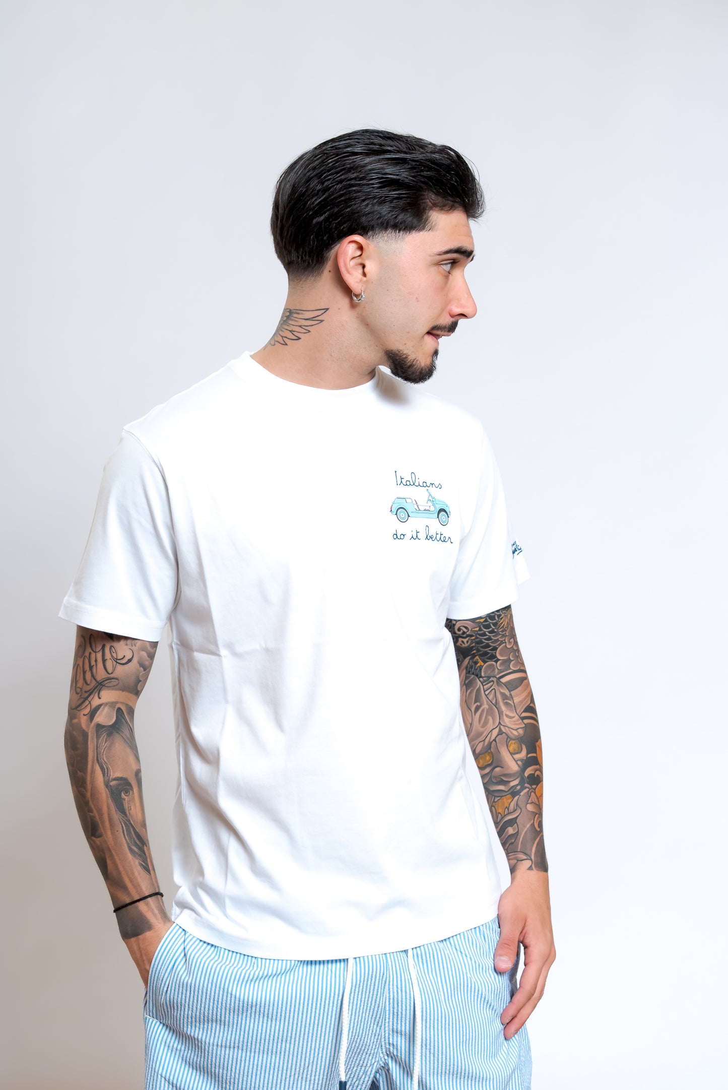 T-shirt Italians do it Better Bianca