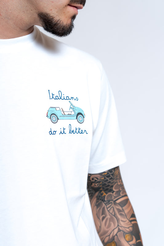 T-shirt Italians do it Better Bianca