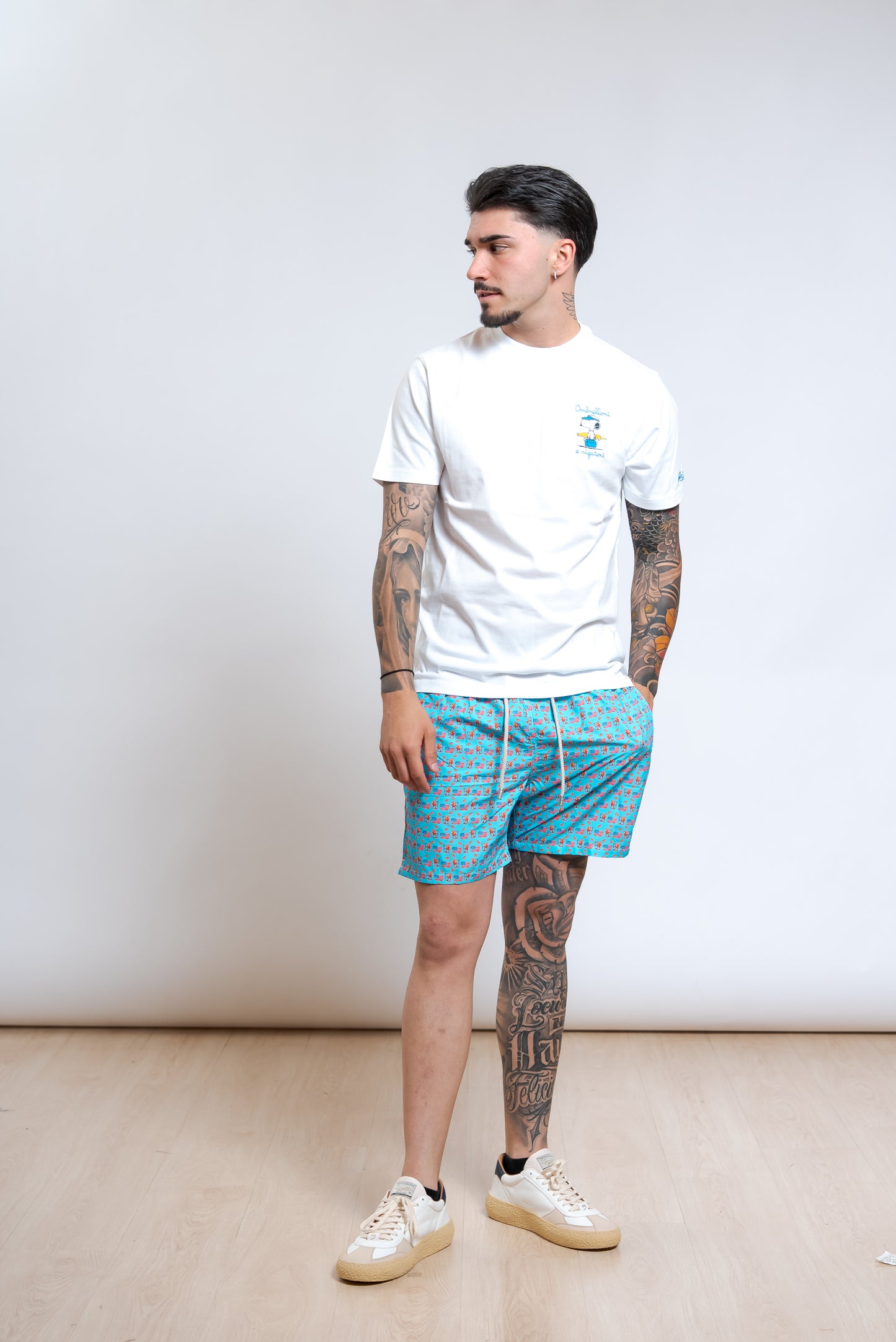 T-shirt Snoopy Rigatoni Bianca