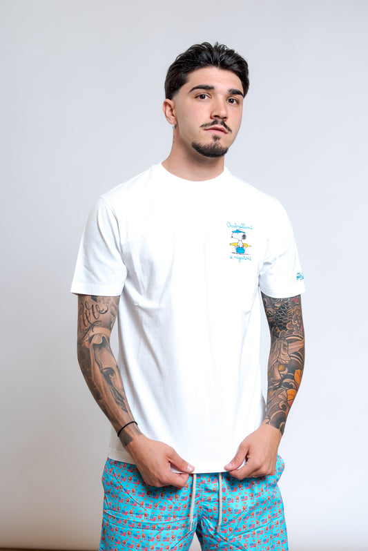 T-shirt Snoopy Rigatoni Bianca