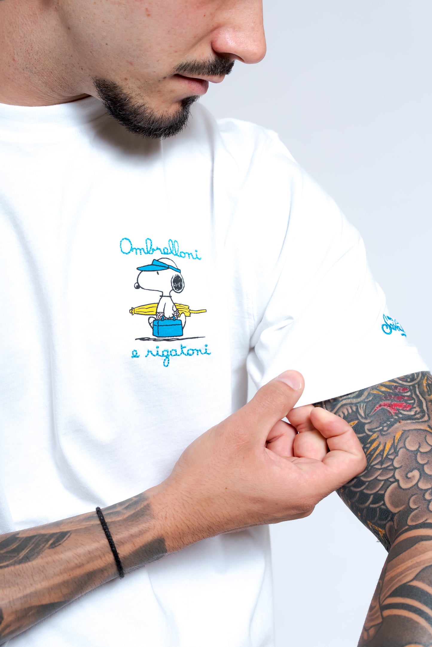 T-shirt Snoopy Rigatoni Bianca