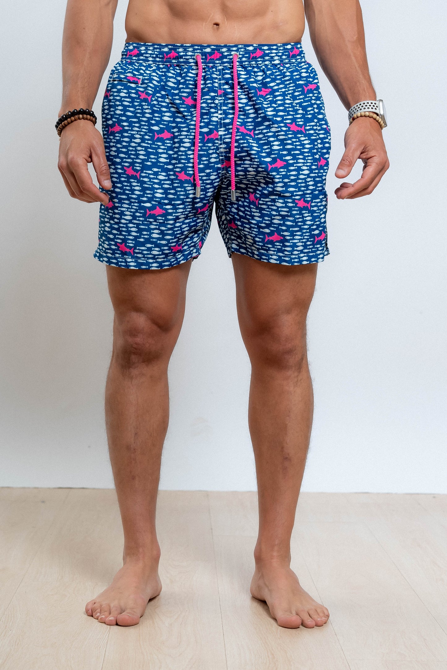 Costume Fantasia Fish in Shark Blu