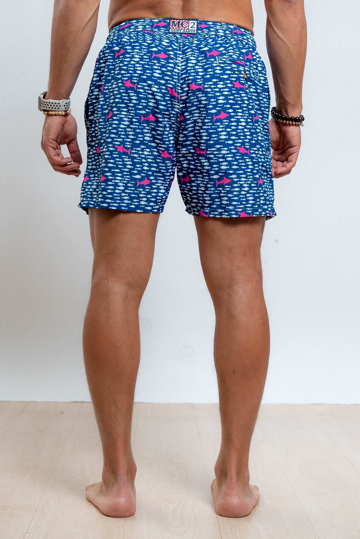 Costume Fantasia Fish in Shark Blu