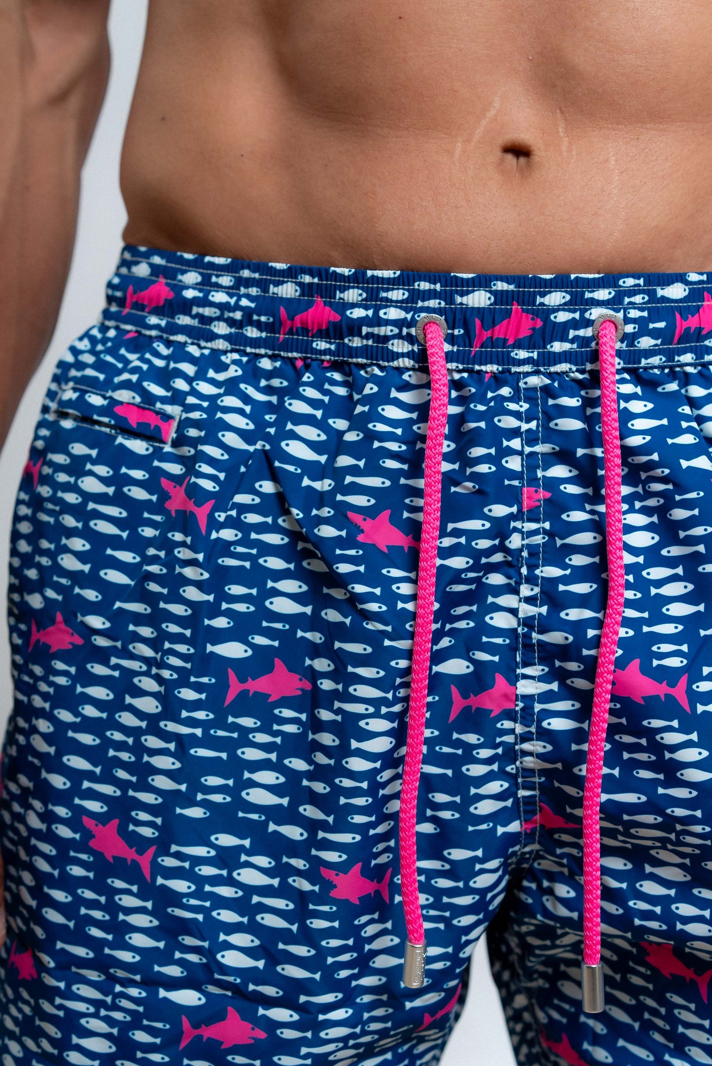 Costume Fantasia Fish in Shark Blu