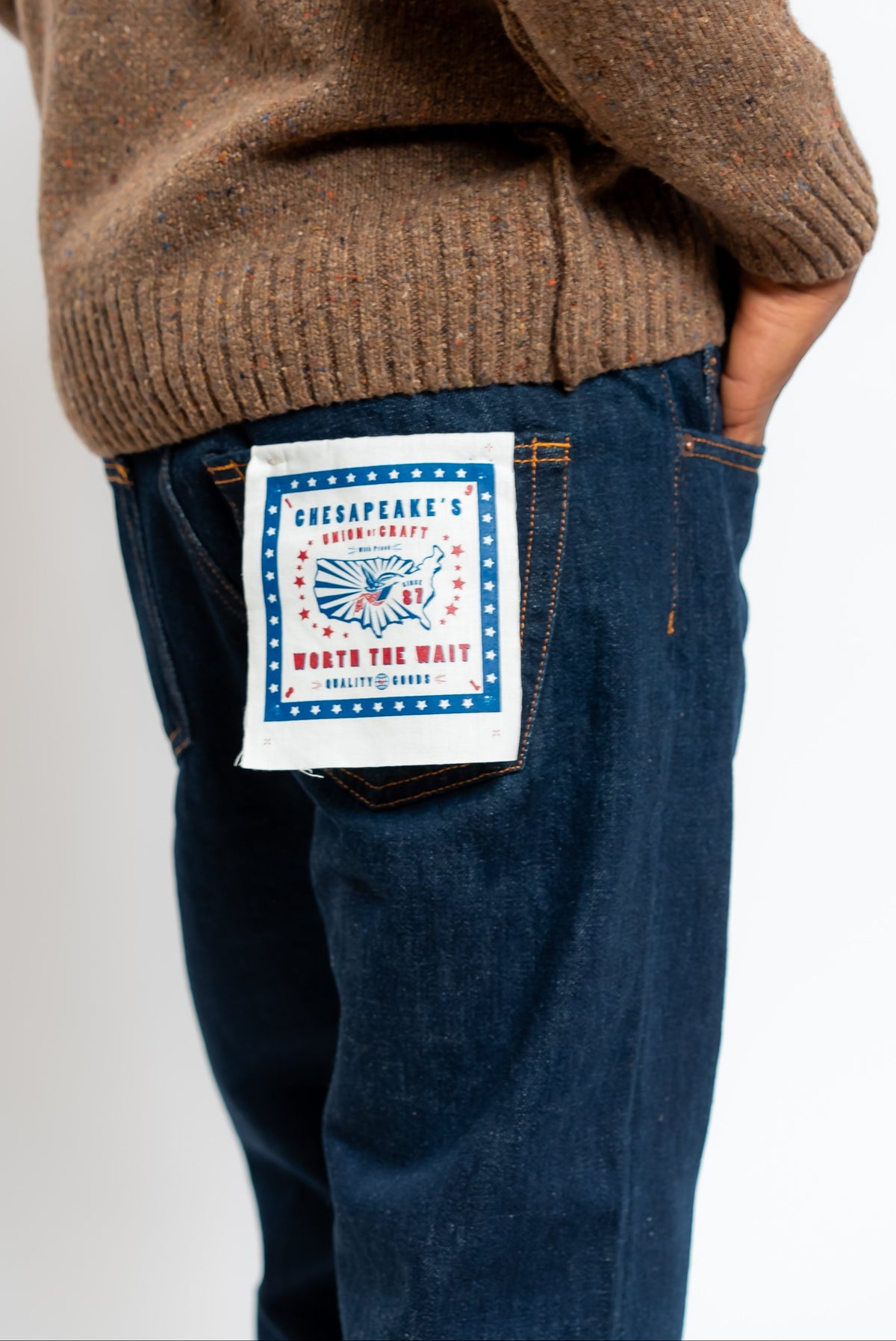 Jeans Selvedge Ridgway in Denim Blu