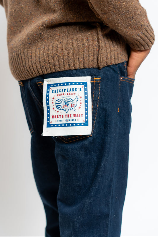 Jeans Selvedge Ridgway in Denim Blu