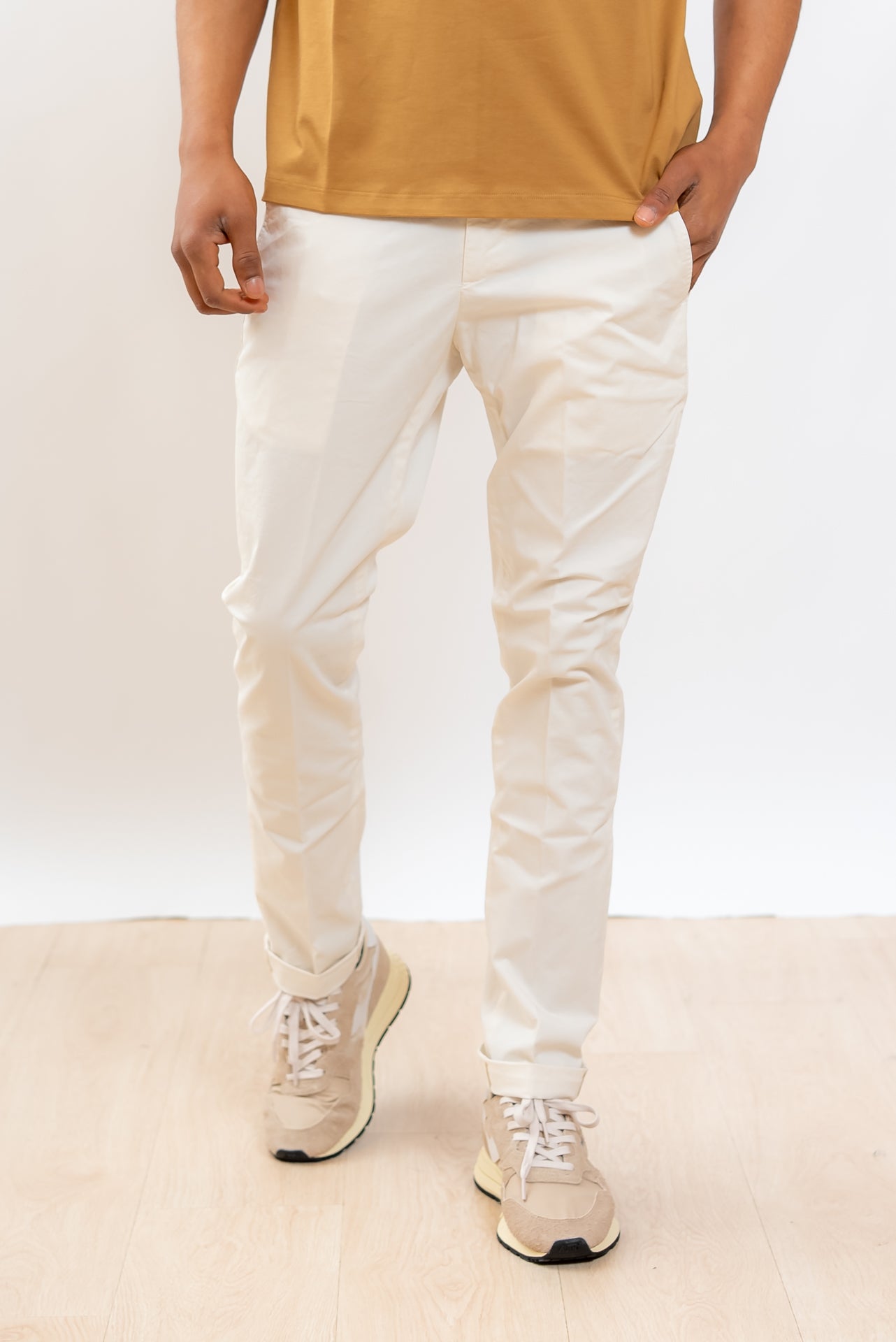 Pantaloni Gaubert in Cotone Panna